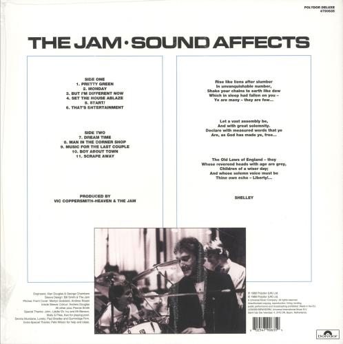 The Jam Sound Affects - Pink Vinyl + Shrinkwrap UK vinyl LP